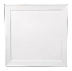 Talerz płytki 26,5 cm kwadratowy - Rita biała (nr 436)