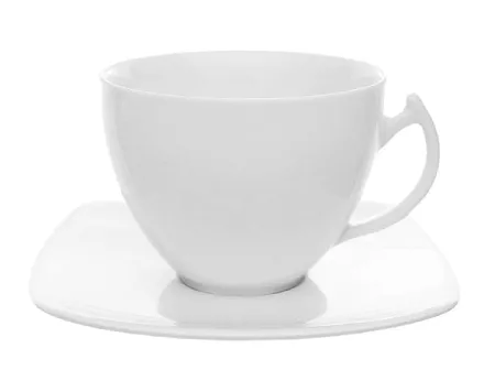 Filiżanka ze spodkiem 0,45 L / 16 cm Chodzież - Akcent C000 BIAŁY