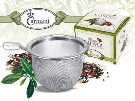 Zaparzacz do herbaty 8,5 cm Carmani - Sitko do kubka z uchwytem 33.888-1111