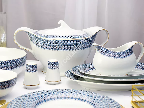 Serwis obiadowy na 12 osób (45 el.) Bogucice - Henriette 1204 Serwis obiadowy na 12 osób (45 el.) Bogucice - Henriette 1204