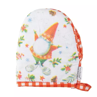 Chwytak kuchenny 13 x 16 cm Altom Design - Zimowe Skrzaty z kratą 07.CHR.5487