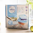 Kpl. 5 pojemników kwadratowych z pokrywkami Duralex - Freshbox 11.DX.FRK.50089