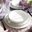 Serwis obiadowo-herbaciany na 12 osób (67el.) Bogucice - Base Black 1227
