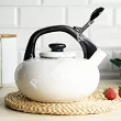 Czajnik emaliowany 2,5 L Forchetto - Luna Bianco 1FO.CZA.1123