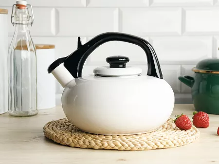 Czajnik emaliowany 2,5 L Forchetto - Luna Bianco 1FO.CZA.1123