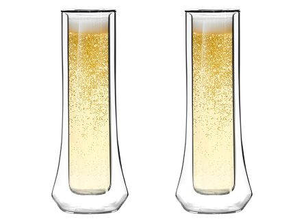 Zestaw 2 kieliszków termicznych do szampana z podwójną ścianką 140 ml Vialli Design - SOHO 8906