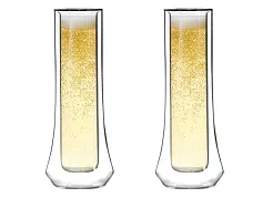 Zestaw 2 kieliszków termicznych do szampana z podwójną ścianką 140 ml Vialli Design - SOHO 8906