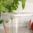 Pojemnik kwadratowy wysoki 700 ml z pokrywką LAV - Fresco 4K.FRE.228