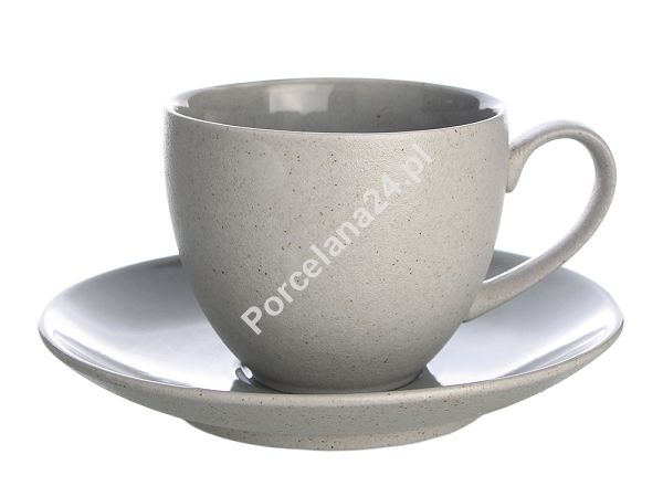 Filiżanka ze spodkiem 0,3 L / 16 cm  Bogucice - Alumina Granite Silver Grey 1130 Filiżanka ze spodkiem 0,3 L / 16 cm  Bogucice - Alumina Granite Silver Grey 1130