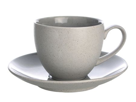 Filiżanka ze spodkiem 0,3 L / 16 cm  Bogucice - Alumina Granite Silver Grey 1130