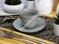 Komplet filiżanek ze spodkami 0,25 L / 15,7 cm (12 el.) Chodzież - City Wulkaniczna Ziemia (CT01)