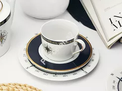 Garnitur śniadaniowy (3el) Ćmielów - Jenny Nautilus White GX53