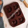 Forma silikonowa do donutów/pączków Karl Hausmann - Brązowa 6.FOR.1458