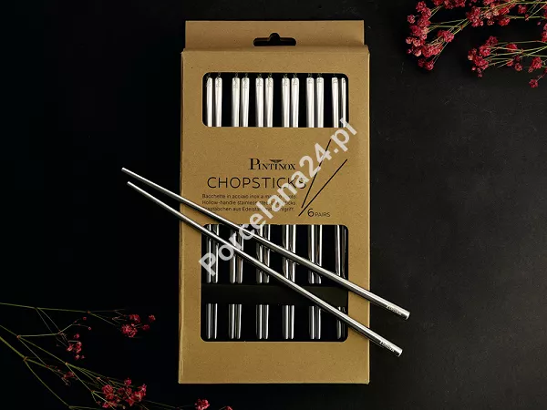 Zestaw stalowych pałeczek do sushi (12 el.) Pintinox - Kwadratowe 23.PAT.K12 Zestaw stalowych pałeczek do sushi (12 el.) Pintinox - Kwadratowe 23.PAT.K12