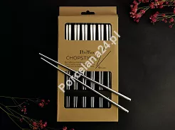 Zestaw stalowych pałeczek do sushi (12 el.) Pintinox - Kwadratowe 23.PAT.K12