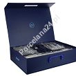 Komplet sztućców 70 cz. na 12 osób - SATYNOWANE - Odiso - Florenz 9000 - NÓŻ MONOBLOK (walizka)
