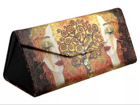 Etui na okulary składane Carmani - Gustav Klimt, Złote łzy 33.021-8362