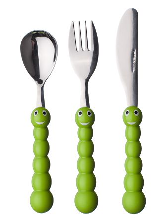 Komplet sztućców 3 cz. dziecięcy Banquet - Gąsienica 41WF1613PCS  Komplet sztućców 3 cz. dziecięcy Banquet - Gąsienica 41WF1613PCS 
