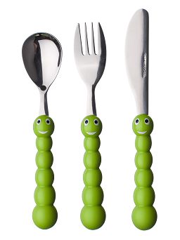 Komplet sztućców 3 cz. dziecięcy Banquet - Gąsienica 41WF1613PCS 