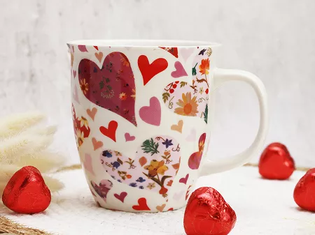 Kubek 0,65 L Duo - Różowe Serce 15.RÓS.K65