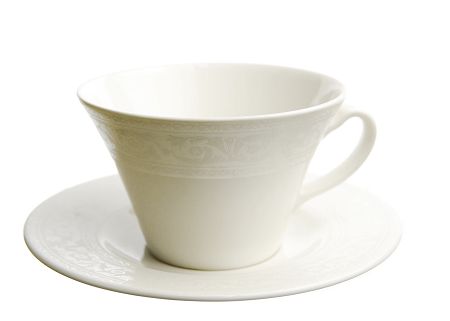 Filiżanka ze spodkiem 0,28 L / 16 cm Karolina - Lorel FBC 0210016 ecru