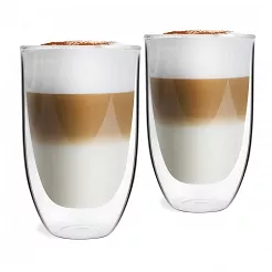 Zestaw 2 szklanek termicznych 350 ml z podwójną ścianką Vialli Design - Amo 7831