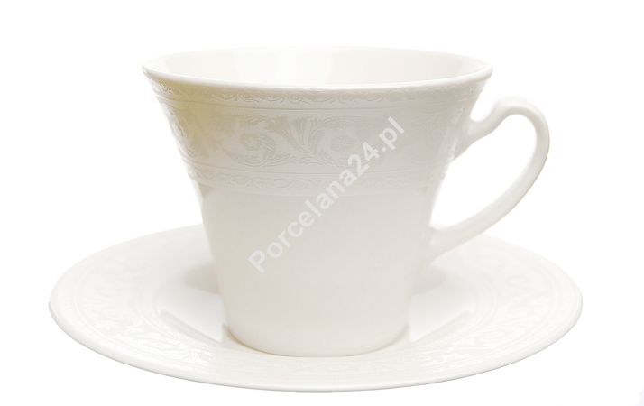 Filiżanka ze spodkiem 0,22 L / 14 cm Karolina - Lorel FBC 0210016 ecru Filiżanka ze spodkiem 0,22 L / 14 cm Karolina - Lorel FBC 0210016 ecru