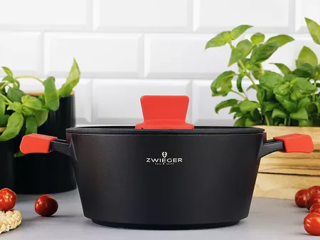 Garnek z pokrywą 24 cm / 3 L ZWIEGER - Obsidian 1Z.OB.G24