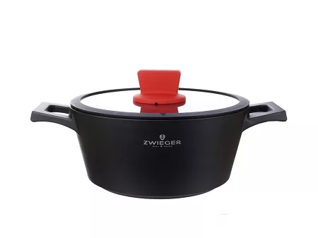 Garnek z pokrywą 24 cm / 3 L ZWIEGER - Obsidian 1Z.OB.G24