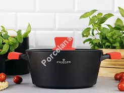 Garnek z pokrywą 24 cm / 3 L ZWIEGER - Obsidian 1Z.OB.G24