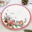 Komplet 2 talerzy deserowych 19 cm Duo - Christmas Birds 1 15.CHBI1.K2TD