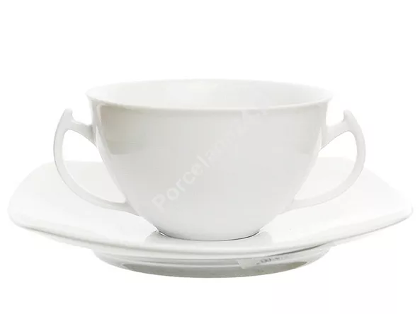 Bulionówka ze spodkiem 0,3 L / 16 cm Chodzież - Akcent C000 BIAŁY Bulionówka ze spodkiem 0,3 L / 16 cm Chodzież - Akcent C000 BIAŁY