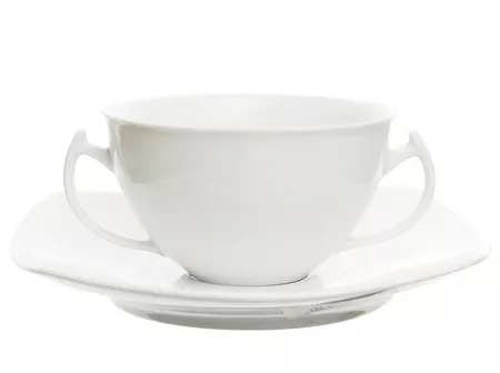 Bulionówka ze spodkiem 0,3 L / 16 cm Chodzież - Akcent C000 BIAŁY