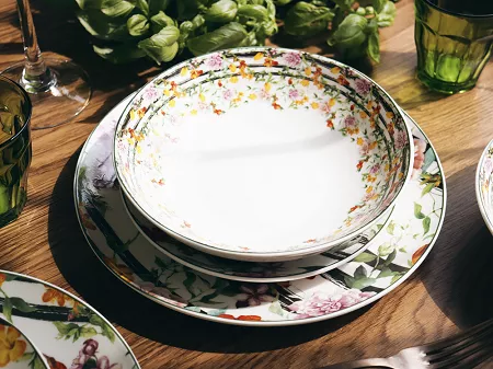 Komplet talerzy na 6 osób (18 el) Arca Italy - Garden Stripes 56450