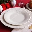 Komplet talerzy 6 osób (18 el.) Bon Bistro - Retro Ivory ecru