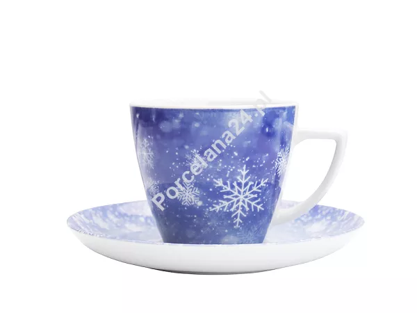 Filiżanka ze spodkiem 0,35 L / 17 cm Lubiana - Beata / Dorota 9076 Frozen Filiżanka ze spodkiem 0,35 L / 17 cm Lubiana - Beata / Dorota 9076 Frozen