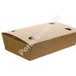 Food Box 20 x 10 x 5 cm - Opakowanie 100 szt.- Eco papier biały/kraft E.FB10-OP