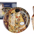 Półmisek / talerz deserowy 27 cm z łopatką do ciasta Carmani - Gustav Klimt Pocałunek 33.198-8071