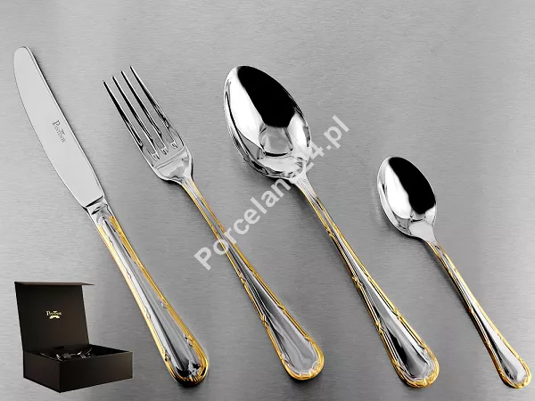 Komplet sztućców 65 cz. na 12 osób Pintinox 1929 - Filet (2.5 mm) złocone 23.FILG.K65 Komplet sztućców 65 cz. na 12 osób Pintinox 1929 - Filet (2.5 mm) złocone 23.FILG.K65