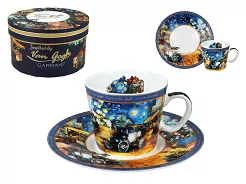 Filiżanka ze spodkiem do espresso 0,1L Carmani - Inspirowana malartswem V. van Gogha 33.830-0753