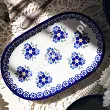 Półmisek owalny 24 cm Bolesławiec - Altmańska Polana gat. I