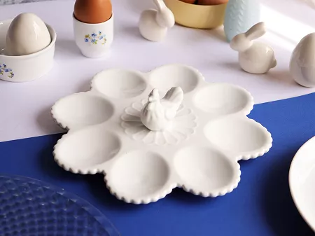Półmisek do jaj 23 cm z uchwytem kura - Tragar 1TR.TDJ.43400