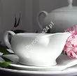 Serwis obiadowo - herbaciany na 12 osób (105 el.) Bogucice - Lolita White 1166
