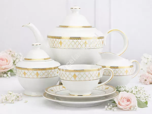 Garnitur do herbaty na 12 osób (39 el.) Bogucice - Lira 1103 Garnitur do herbaty na 12 osób (39 el.) Bogucice - Lira 1103