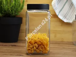 Pojemnik szklany 1 L z pokrywką Altom Design - Kwadratowy 07.POJ.8456