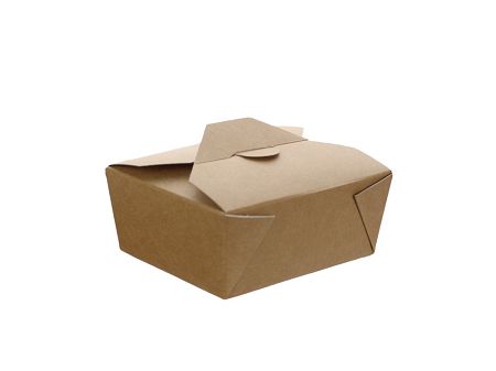 Lunch Box 11 x 9 x 5 cm - Opakowanie 50 szt.- Eco papier biały/kraft E.LB11-OP