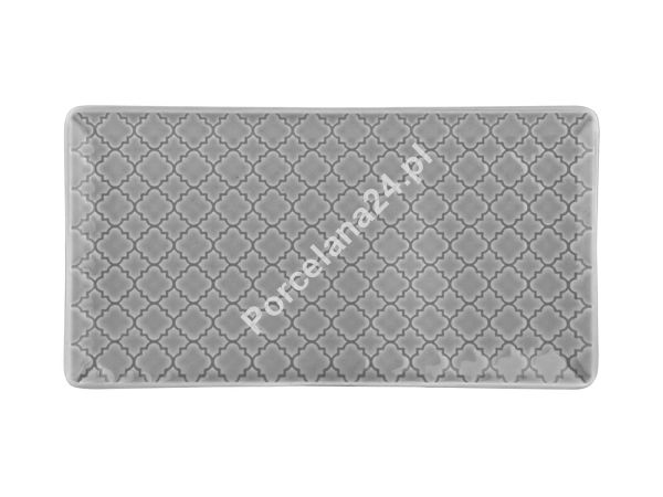 Półmisek prostokątny 24x13 cm Lubiana - Marrakesz Szary Półmisek prostokątny 24x13 cm Lubiana - Marrakesz Szary