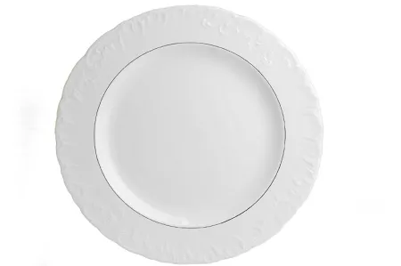 Półmisek okrągły 29 cm Ćmielów - Rococo 3604 ZŁOTA LINIA