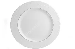 Półmisek okrągły 29 cm Ćmielów - Rococo 3604 ZŁOTA LINIA