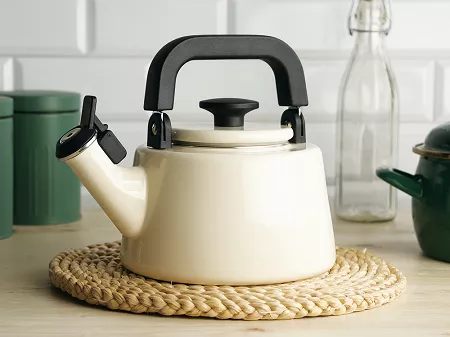 Czajnik emaliowany 2,1 L Forchetto - Moderno Cremoso 1FO.CZA.1222